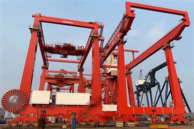 Dźwig nabrzeżowy STS Struktura i części